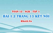 Bài 1.2 trang 13 Toán 12 tập 1 Kết nối tri thức